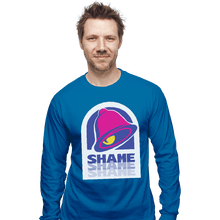 Load image into Gallery viewer, Shirts Long Sleeve Shirts, Unisex / Small / Sapphire Taco Shame
