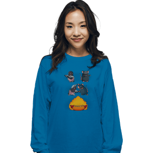 Secret_Shirts Long Sleeve Shirts, Unisex / Small / Sapphire Hot Dog Fusion