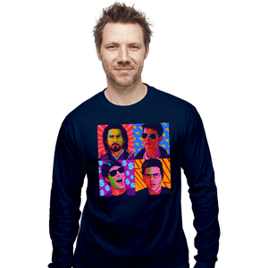 Daily_Deal_Shirts Long Sleeve Shirts, Unisex / Small / Navy Pop Tom Cruise
