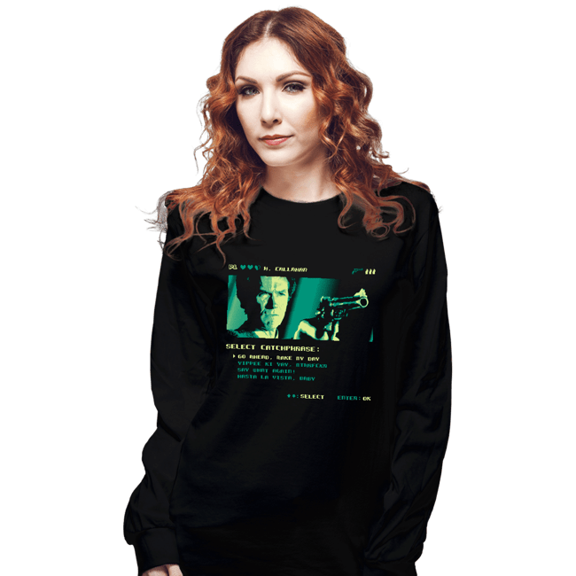 Shirts Long Sleeve Shirts, Unisex / Small / Black Make My Day
