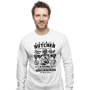 Daily_Deal_Shirts Long Sleeve Shirts, Unisex / Small / White Bounty Butcher