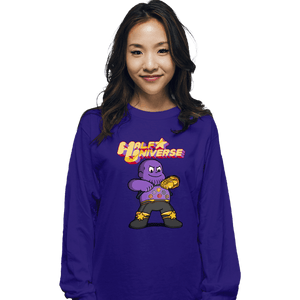 Shirts Long Sleeve Shirts, Unisex / Small / Violet Half Universe