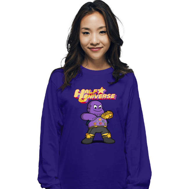 Shirts Long Sleeve Shirts, Unisex / Small / Violet Half Universe