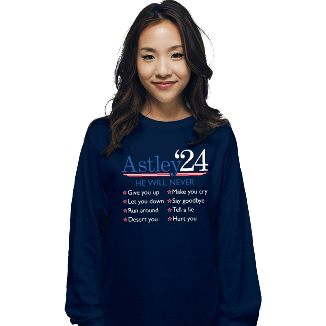 Daily_Deal_Shirts Long Sleeve Shirts, Unisex / Small / Navy Astley '24