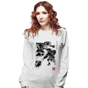 Shirts Long Sleeve Shirts, Unisex / Small / White Metroid Attack Of The Space Pirates