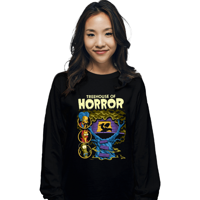 Daily_Deal_Shirts Long Sleeve Shirts, Unisex / Small / Black Treehouse Comics