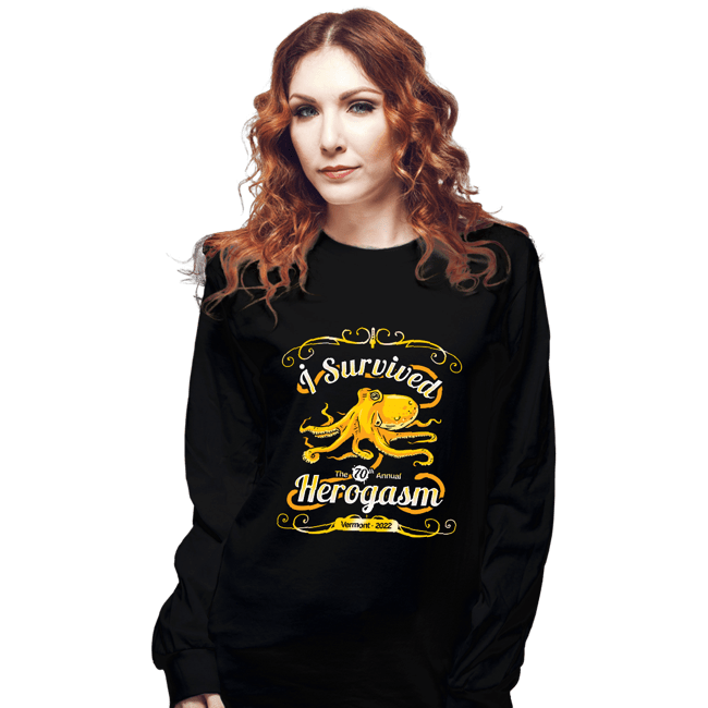 Daily_Deal_Shirts Long Sleeve Shirts, Unisex / Small / Black I Survived The Hero Gathering