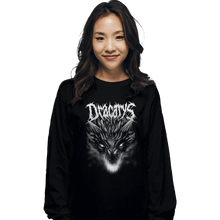 Load image into Gallery viewer, Shirts Long Sleeve Shirts, Unisex / Small / Black Dracarys Metal
