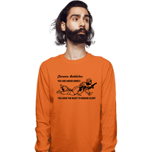 Load image into Gallery viewer, Daily_Deal_Shirts Long Sleeve Shirts, Unisex / Small / Orange Go Directly To Jail, Creep
