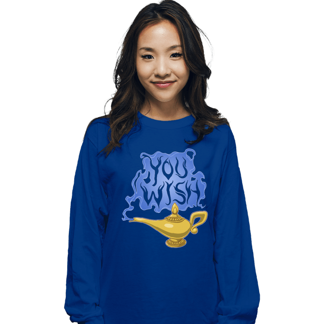 Daily_Deal_Shirts Long Sleeve Shirts, Unisex / Small / Royal Blue You Wish