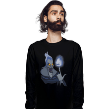 Load image into Gallery viewer, Shirts Long Sleeve Shirts, Unisex / Small / Black Finger Flame
