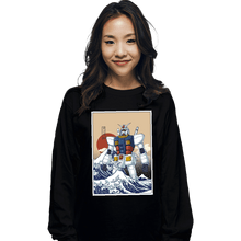 Load image into Gallery viewer, Secret_Shirts Long Sleeve Shirts, Unisex / Small / Black Kanagawa Gundam
