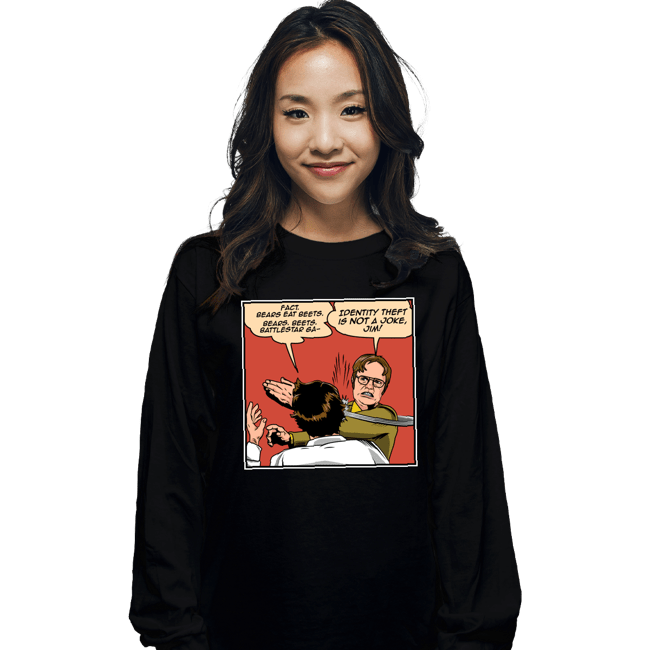 Shirts Long Sleeve Shirts, Unisex / Small / Black Identity Slap