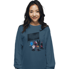 Load image into Gallery viewer, Shirts Long Sleeve Shirts, Unisex / Small / Indigo Blue School Of Villains
