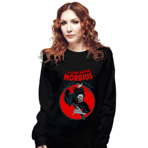 Shirts Long Sleeve Shirts, Unisex / Small / Black The Living Vampire Morbius