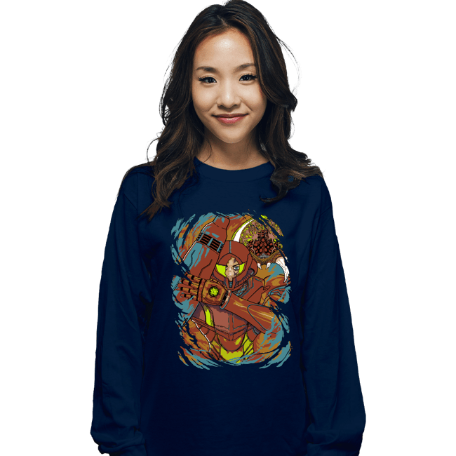 Secret_Shirts Long Sleeve Shirts, Unisex / Small / Navy The Huntress