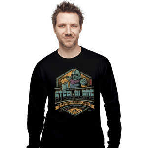 Daily_Deal_Shirts Long Sleeve Shirts, Unisex / Small / Black Steel Blade Lager