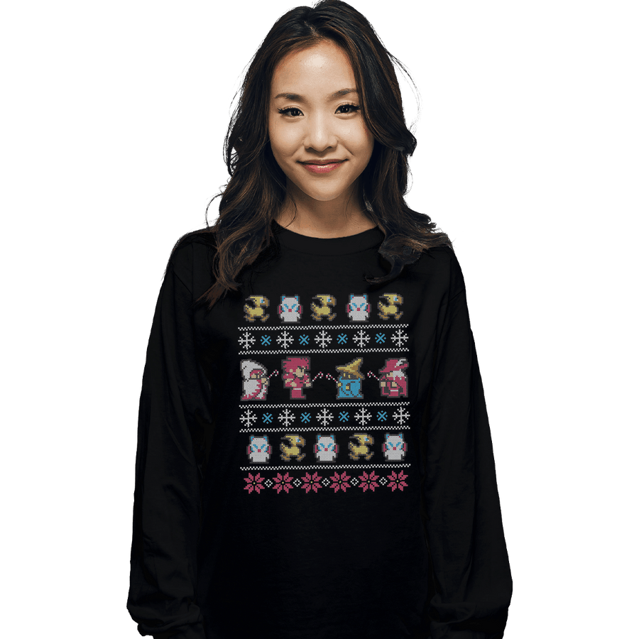 Shirts Long Sleeve Shirts, Unisex / Small / Black Winter Fantasy