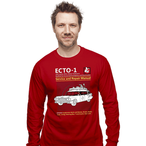 Secret_Shirts Long Sleeve Shirts, Unisex / Small / Red Ecto 1 Repair Manual