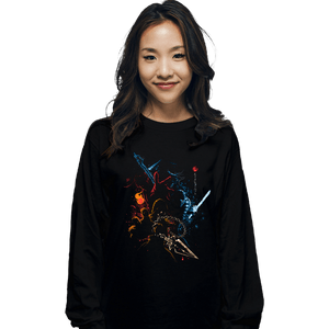 Daily_Deal_Shirts Long Sleeve Shirts, Unisex / Small / Black Mortal Fighters