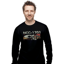 Load image into Gallery viewer, Shirts Long Sleeve Shirts, Unisex / Small / Black Retro NCC-1701
