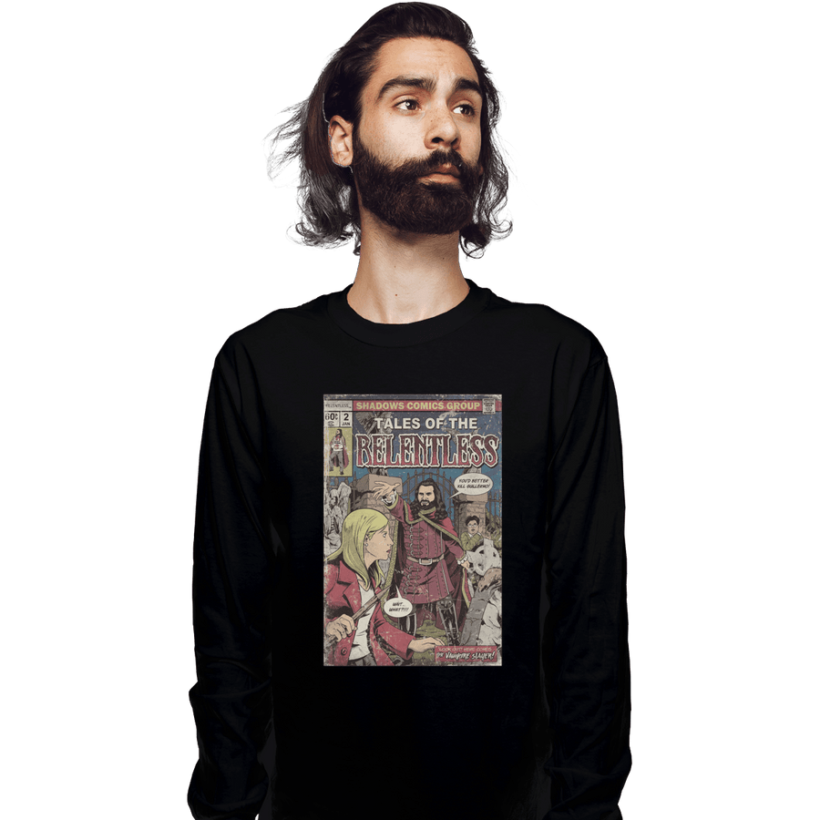 Shirts Long Sleeve Shirts, Unisex / Small / Black The Relentless