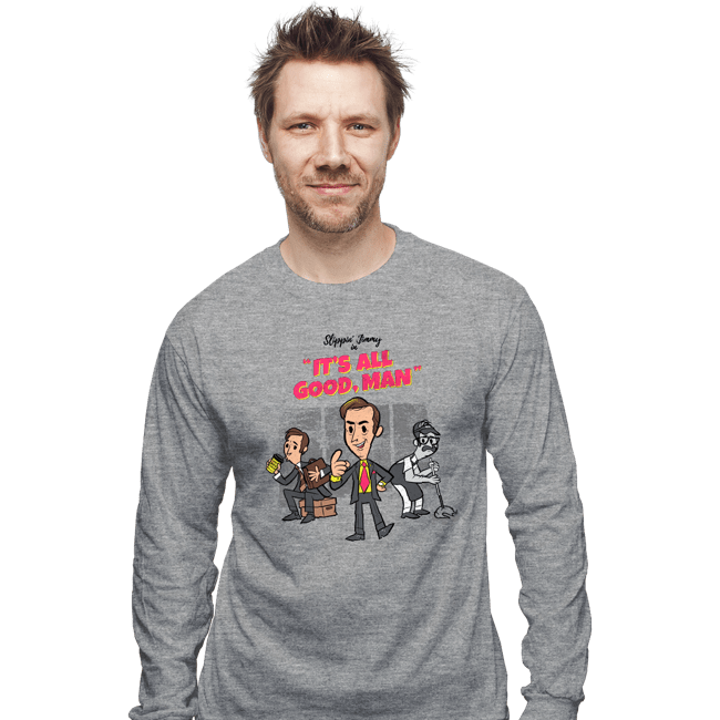 Secret_Shirts Long Sleeve Shirts, Unisex / Small / Sports Grey It's All Good Man