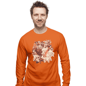Shirts Long Sleeve Shirts, Unisex / Small / Orange Genshin Impact