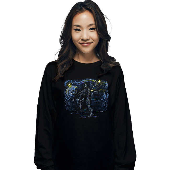 Secret_Shirts Long Sleeve Shirts, Unisex / Small / Black Starry Cop