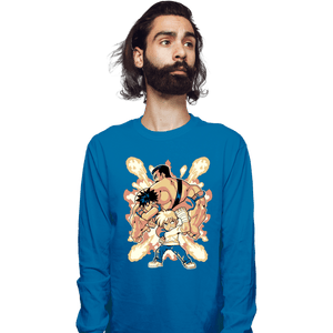 Shirts Long Sleeve Shirts, Unisex / Small / Sapphire Final Fight Heroes
