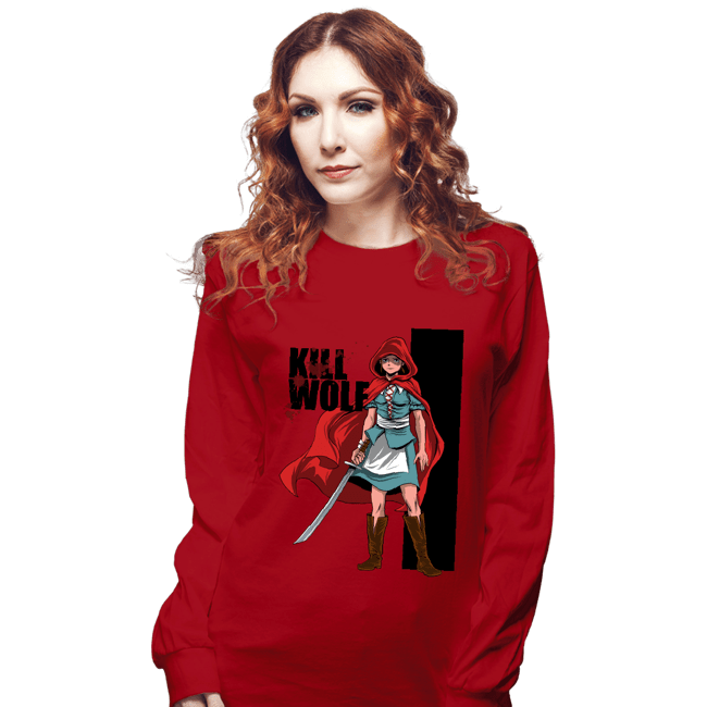Secret_Shirts Long Sleeve Shirts, Unisex / Small / Red Kill Wolf