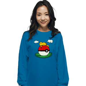 Shirts Long Sleeve Shirts, Unisex / Small / Sapphire Pokehouse