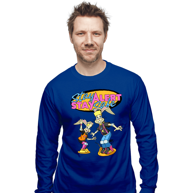 Secret_Shirts Long Sleeve Shirts, Unisex / Small / Royal Blue Stay Safe