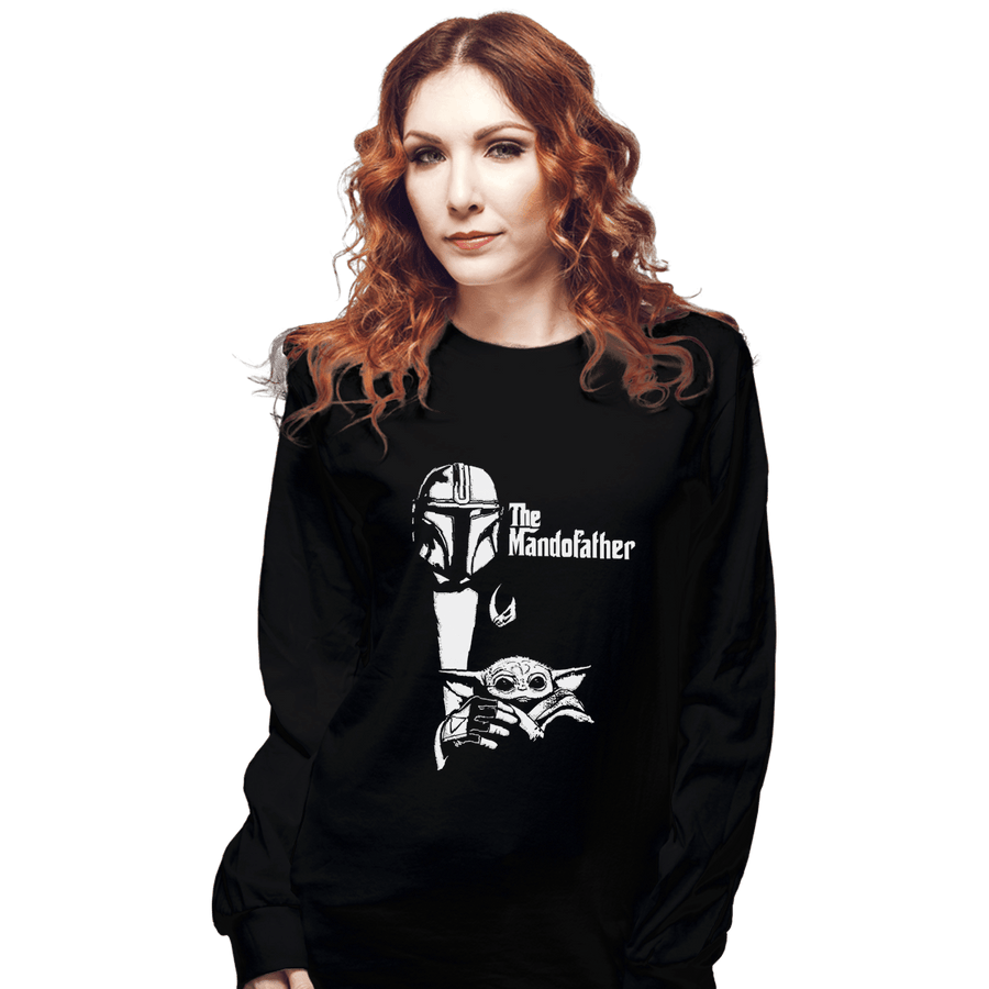 Shirts Long Sleeve Shirts, Unisex / Small / Black Mandofather