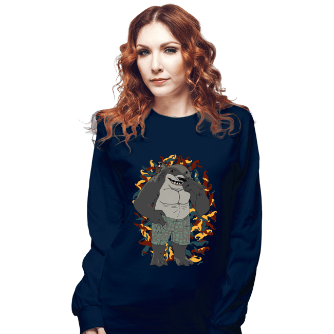 Shirts Long Sleeve Shirts, Unisex / Small / Navy Nanaue Incognito