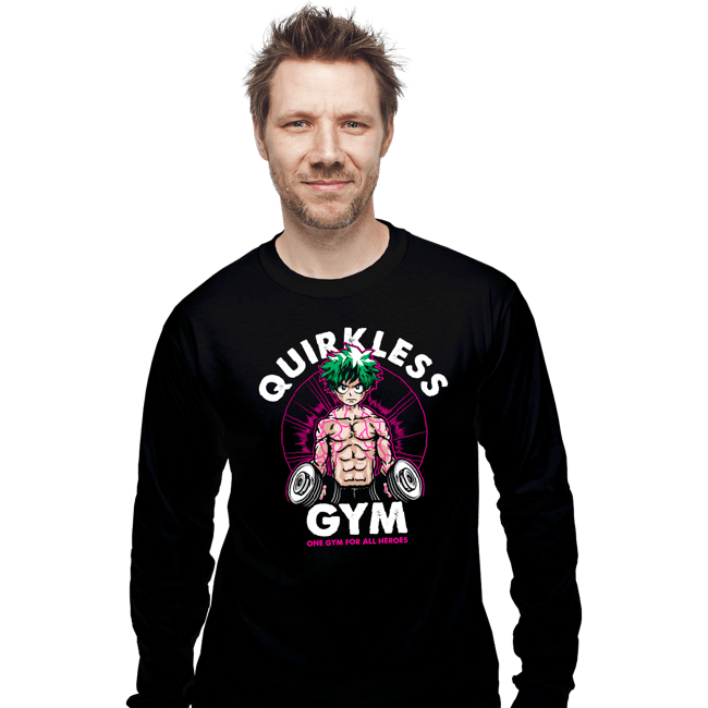Shirts Long Sleeve Shirts, Unisex / Small / Black Deku Gym