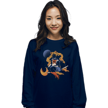 Load image into Gallery viewer, Daily_Deal_Shirts Long Sleeve Shirts, Unisex / Small / Navy Cosmic Sailor
