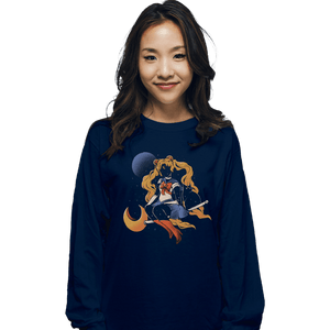 Daily_Deal_Shirts Long Sleeve Shirts, Unisex / Small / Navy Cosmic Sailor