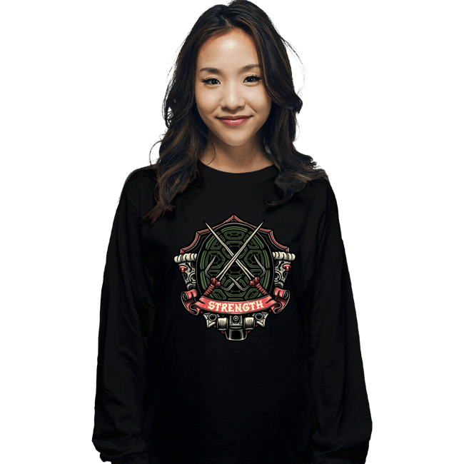 Daily_Deal_Shirts Long Sleeve Shirts, Unisex / Small / Black Turtles Raphael