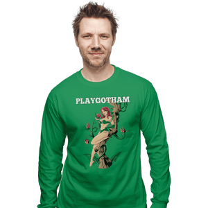 Shirts Long Sleeve Shirts, Unisex / Small / Irish Green Playgotham Ivy