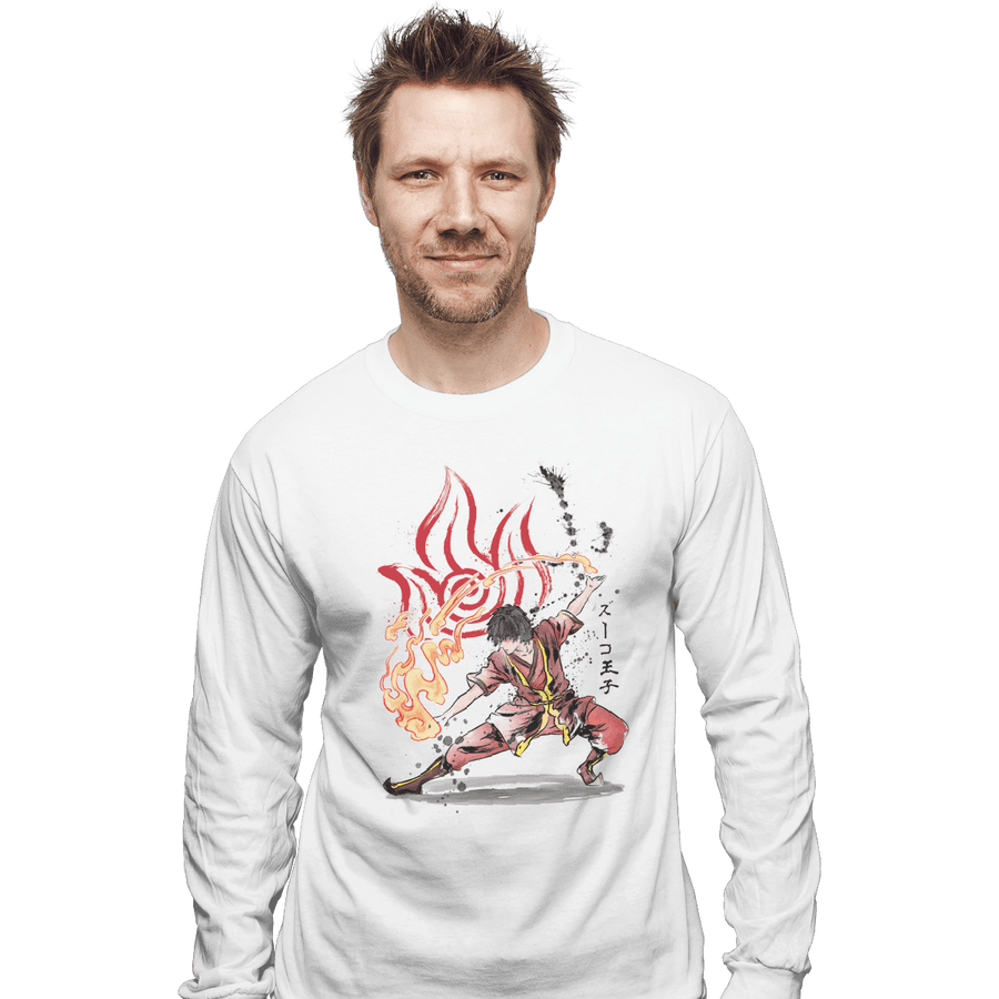 Shirts Long Sleeve Shirts, Unisex / Small / White The Power Of The Fire Nation