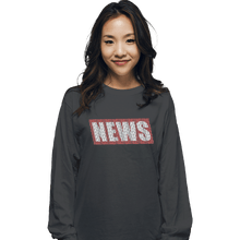 Load image into Gallery viewer, Shirts Long Sleeve Shirts, Unisex / Small / Charcoal NEWS
