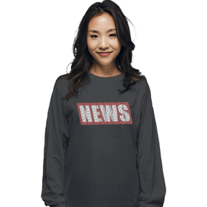 Shirts Long Sleeve Shirts, Unisex / Small / Charcoal NEWS