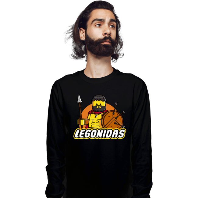 Daily_Deal_Shirts Long Sleeve Shirts, Unisex / Small / Black Legonidas