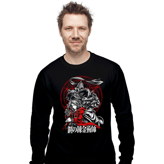 Secret_Shirts Long Sleeve Shirts, Unisex / Small / Black Fullmetal