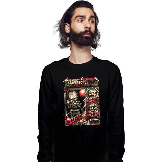 Shirts Long Sleeve Shirts, Unisex / Small / Black The Clown Bobblehead
