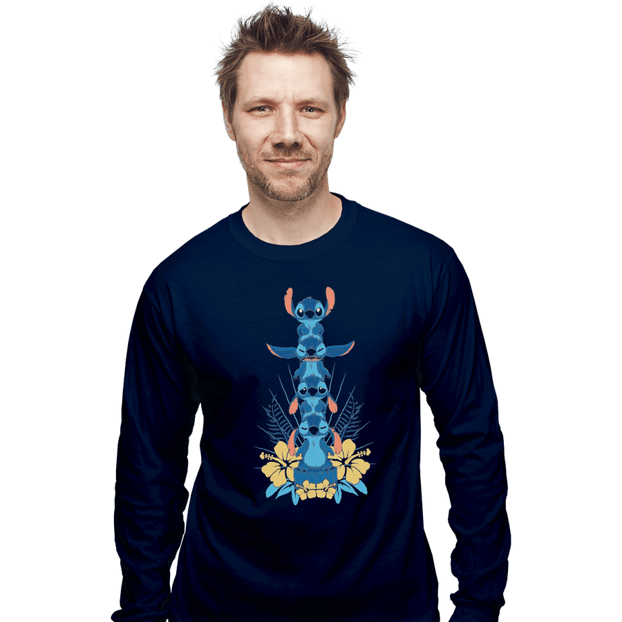 Shirts Long Sleeve Shirts, Unisex / Small / Navy Alien Mood Totem