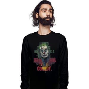 Shirts Long Sleeve Shirts, Unisex / Small / Black Tragedy Comedy