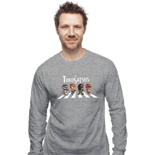 Load image into Gallery viewer, Daily_Deal_Shirts Long Sleeve Shirts, Unisex / Small / Sports Grey Tokusatsu Road
