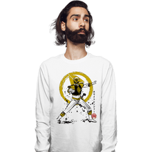 Load image into Gallery viewer, Daily_Deal_Shirts Long Sleeve Shirts, Unisex / Small / White White Ranger Sumi-e
